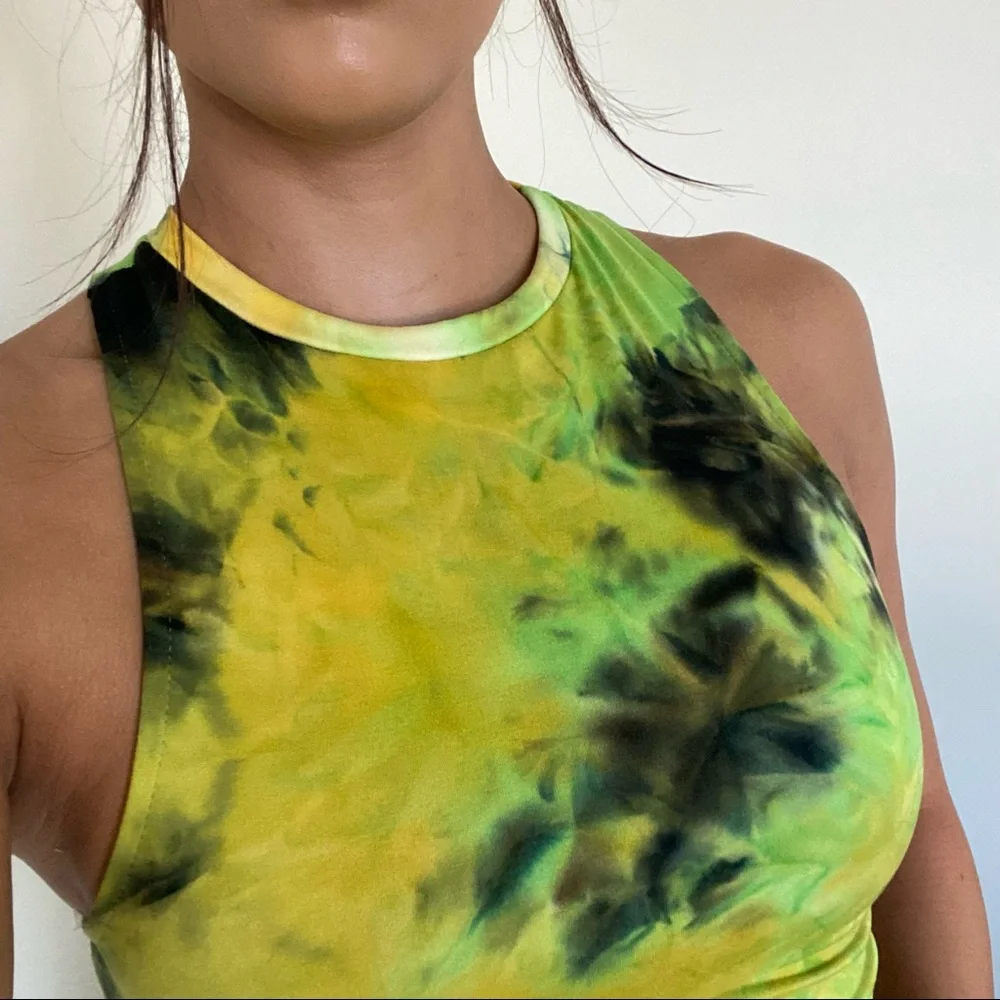 Tie-dye Ruched Mini Dress - Picture 5 of 7